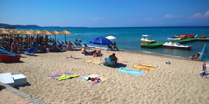 Odpočinek na pláži v Řecku na poloostrově Chalkidiki vč. snídaní a letecké dopravy