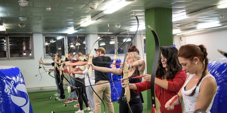 Staňte se lučištníkem: hodina archery game v kryté hale pro jednoho i skupiny