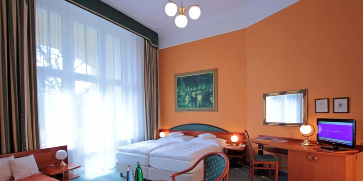 Relax v Mariánských Lázních: polopenze, wellness procedury a bazén