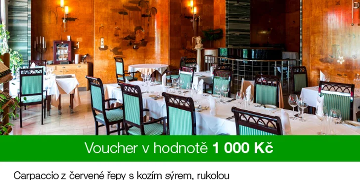 Gurmánské sny skutečností: otevřený voucher do restaurantu Parnas
