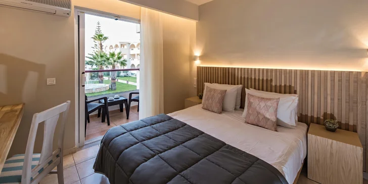 Ubytujete se ve 2lůžkovém pokoji ve 4* hotelu Alykanas Beach.