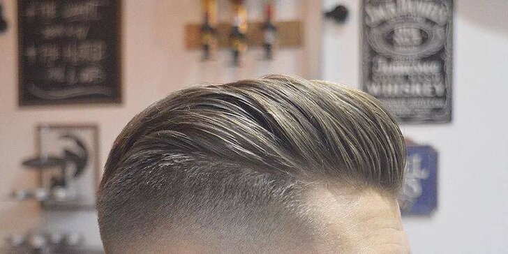 Pánský moderní střih se stylingem v salon Haircut & style