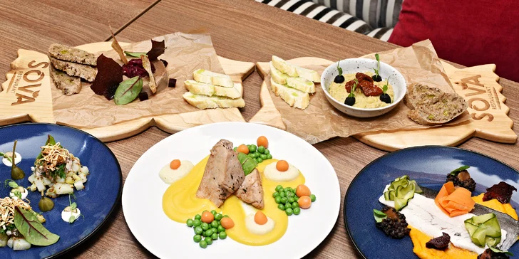 Moderní 4chodové menu: pstruh nebo krůta sous-vide i speciální pivní zmrzlina
