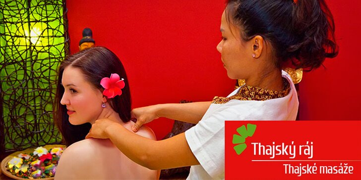 90 minut relaxu pro vaše zdraví: Thajská masáž zad, nohou a šíje vč. Garra Rufa