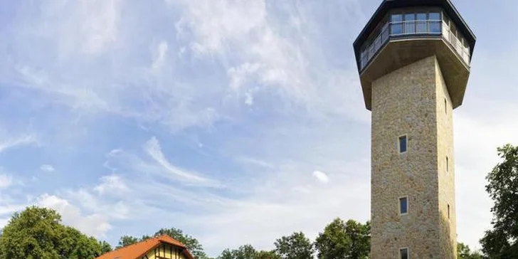 Romantický pobyt s čtyřchodovou večeří na rozhledně Kaňk u Kutné Hory