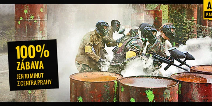 4 hodiny paintballu, 100 kuliček a kompletní vybavení za skvělou cenu