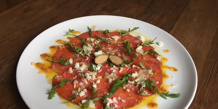 Carpaccio i plody moře: degustační menu pro 2 milovníky středomořských lahůdek