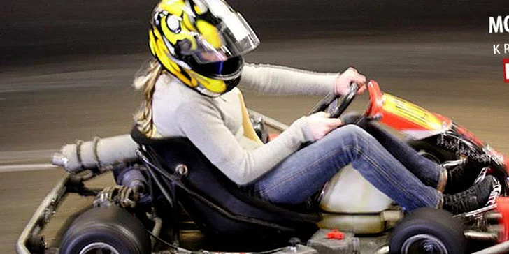 Jízda na motokáře v kryté hale MZ-KART