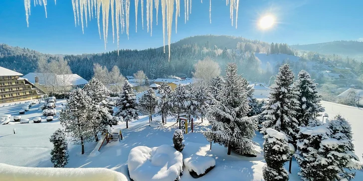 V zime si tu užijete super lyžovanie. Zjazdovky sú hneď pri hoteli