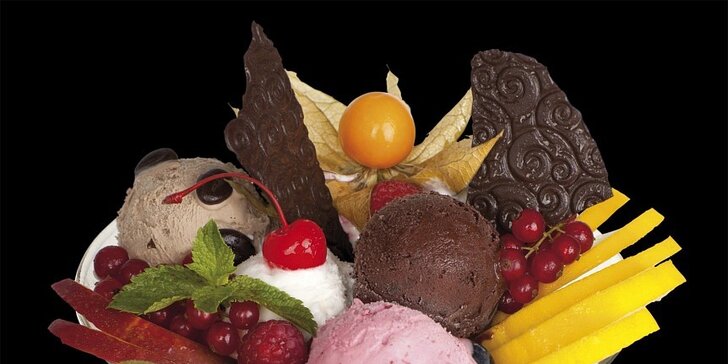 Osvěžující zmrzlinové poháry pro děti i dospělé v Café Mozart