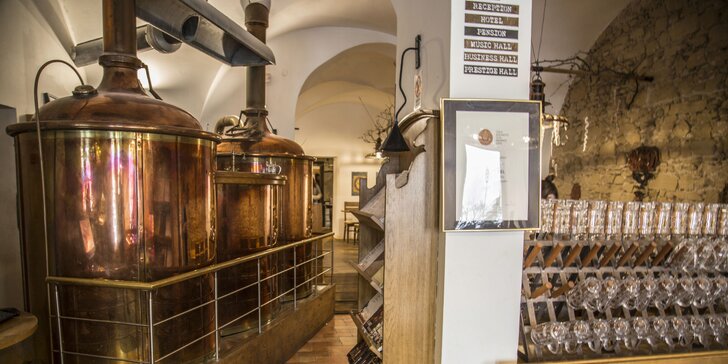 Pobyt plný zážitků v rodinném pivovaru a čokoládovně Černý orel v Kroměříži