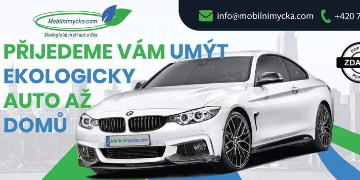 Mobilní myčka aut: ekologické ruční mytí u vás doma a bez použití vody
