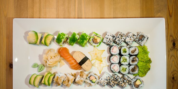 Sushi na mnoho způsobů: 24 nebo 30 kousků v setech s možností take away