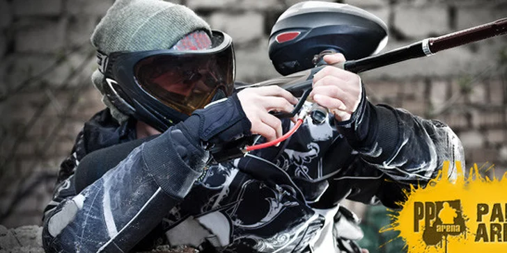 3 hodiny paintballu v reballové hale