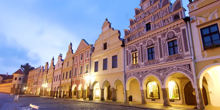 Pobyt v romantické Telči: pohodový rodinný penzion, snídaně a výlety