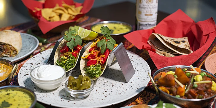 Exotika v centru Prahy: otevřený voucher do indicko-mexické restaurace