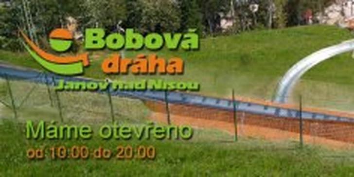 3 nebo 10 jízd na skvělé bobové dráze