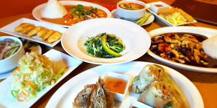 Ochutnejte Asii: Vietnamské wok menu o 6 nebo 10 chodech s sebou