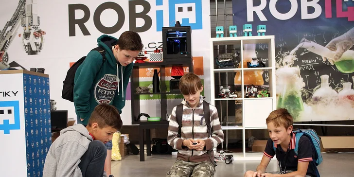 Zkušební lekce v centru robotiky Robiq