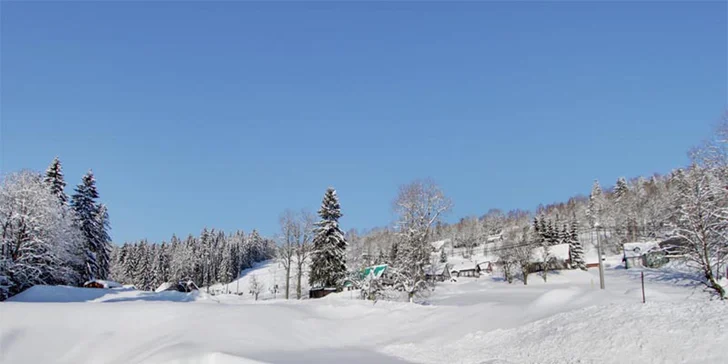 3-8denní relax v Jizerských horách: Bohatá plná penze, sauna i skipas