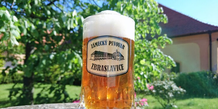 Prohlídka Zámeckého pivovaru Zbraslavice včetně ochutnávky a piva domů
