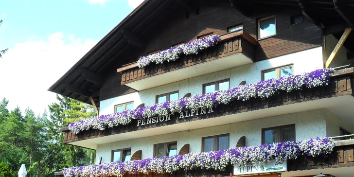 Penzion 45 km od Innsbrucku a blízko vleku: polopenze a večerní wellness