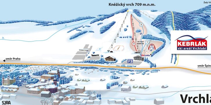 Na lyže s celou rodinou: celodenní permanentky do Skiareálu Vrchlabí–Kebrlák