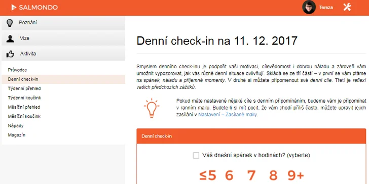 Aplikace Salmondo: psychologické testy a online koučink pro osobní rozvoj