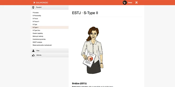 Aplikace Salmondo: psychologické testy a online koučink pro osobní rozvoj