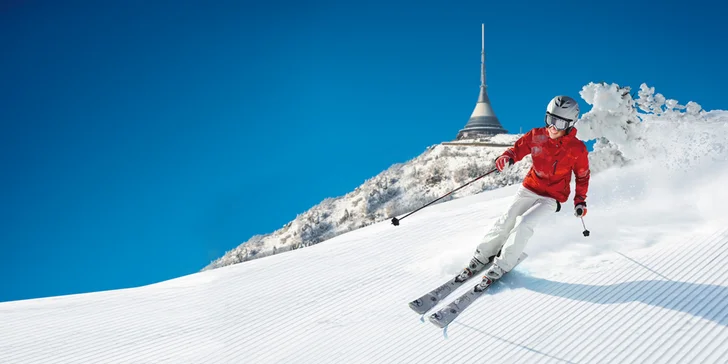 Jednodenní skipas na Ještěd: 9 km sjezdovek, pohodlné lanovky i super snowpark