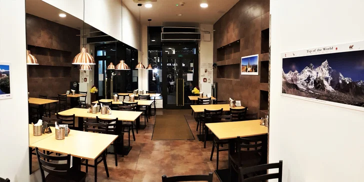 3chodové nepálské menu pro dva, možná i vegetariánská varianta