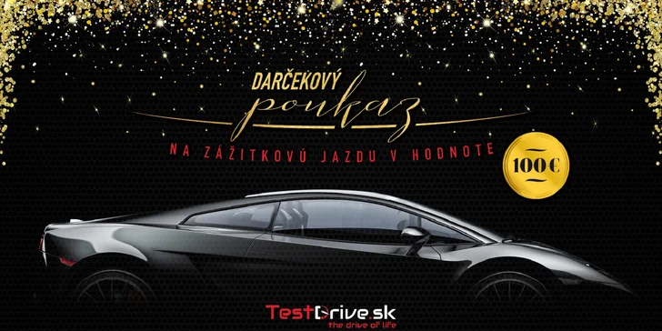 Možnosť zhotovenia darčekového poukazu od TestDrive