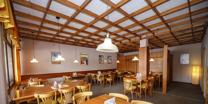 Restaurace má neformální a příjemnou atmosféru.
