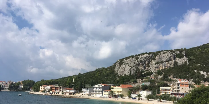 Vstup do moře je pozvolný. 