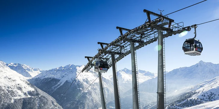 V Söldenu je celkem 144 km sjezdovek a 31 vleků a lanovek. (Copyright Bergbahnen Sölden)

