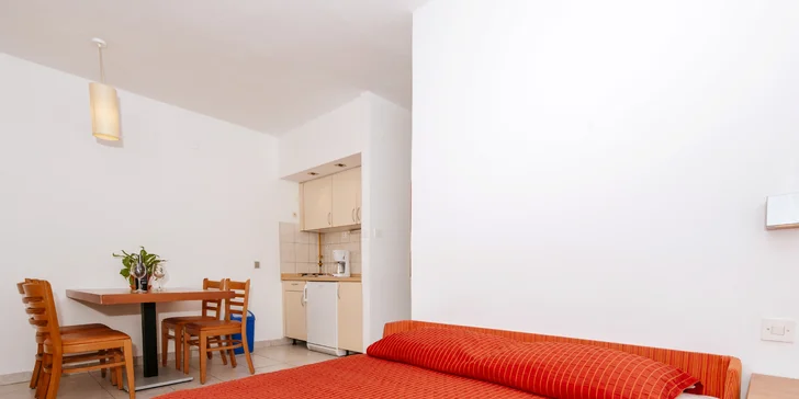 Ubytujete sa v štúdiu alebo apartmáne.