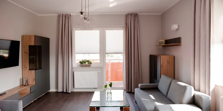 Zabydlíte se v pohodlných pokojích či apartmánech.