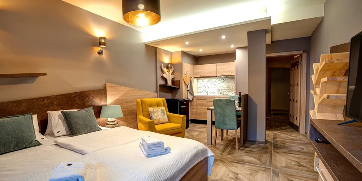 Luxusní apartmány v Jasné kousek od lanovky na Chopok se snídaní