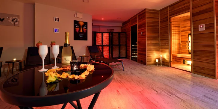 Privátny wellness pre 2 alebo 4 osoby s fľašou prosecca alebo domácou citronádou