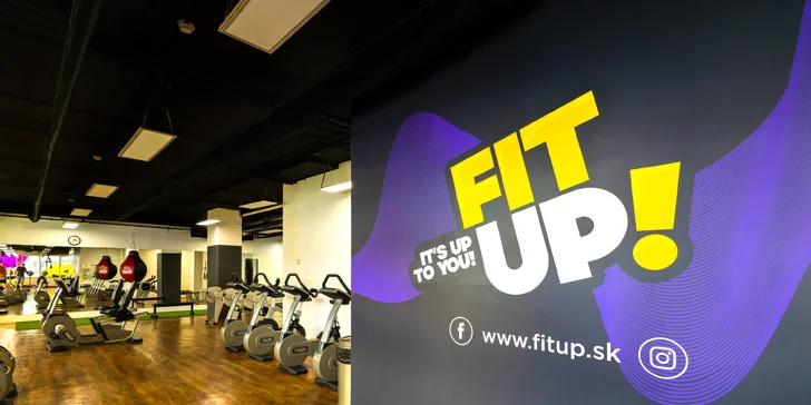 Fit Up je sieť moderných fitness centier, ktoré ti ponúkajú komfortný priestor na tréning so špičkovou výbavou