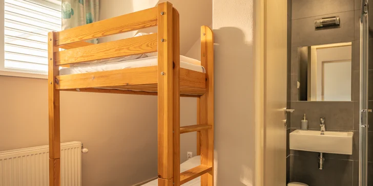 V rodinném pokoji budou mít děti připravenou palandu.