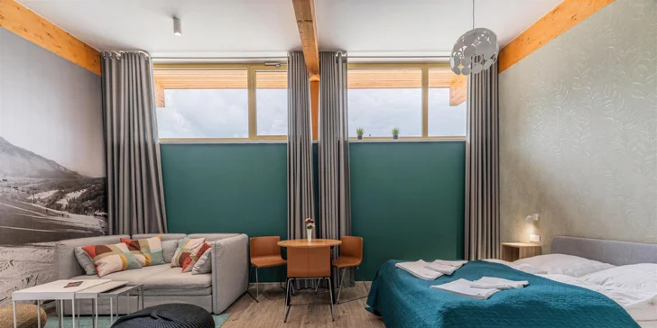 Ubytujete sa v izbách typu Standard alebo v apartmánoch podľa preferencií.