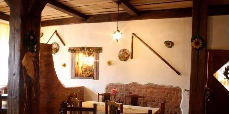 Podhorská pivní lázeň s neomezeným pitím piva a 3chodové menu pro dva