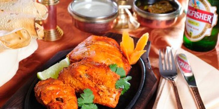 299 Kč za indické speciality v hodnotě 600 Kč! Volný výběr z menu restaurace Golden Tikka a gurmánský zážitek ve společnosti exotických pokrmů.