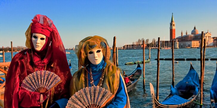 Nejslavnější karneval Evropy: velkolepý rej pestrobarevných masek v Benátkách