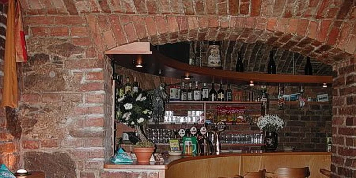 2× marinovaný hovězí steak v restauraci U Vlka