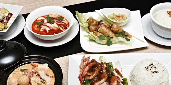 Cesta kolem talíře i světa: 4chodové degustační asijské menu dle výběru pro 2