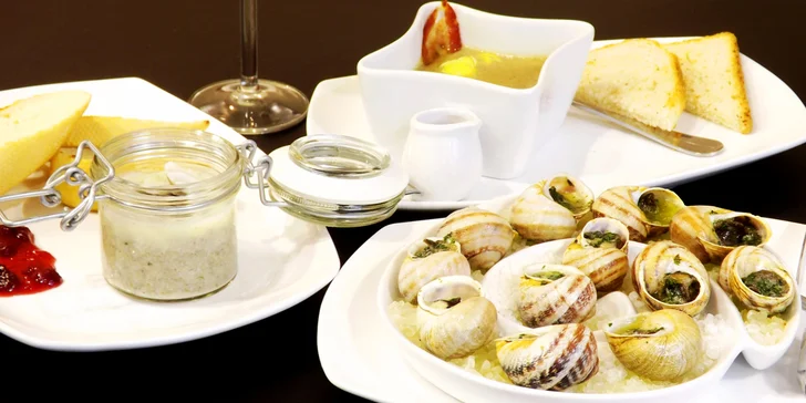 Delikatesa v moderním restaurantu: Šneci na ochutnávku i v pestrém menu s vínem