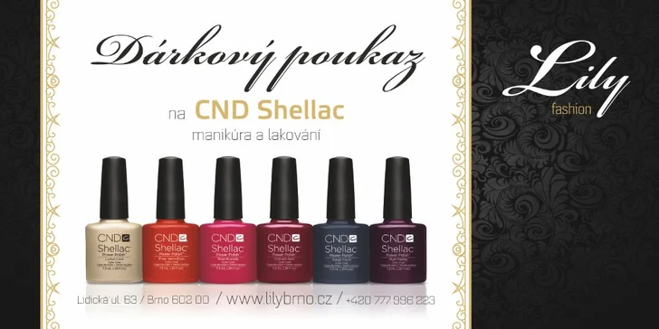Manikúra s aplikací CND Shellac