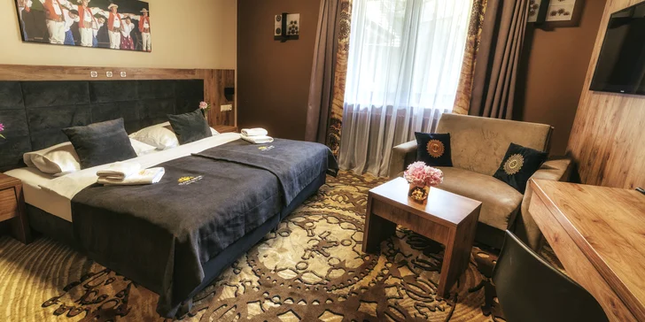Připravený budete mít dvou- až čtyřlůžkový pokoj nebo apartmán.